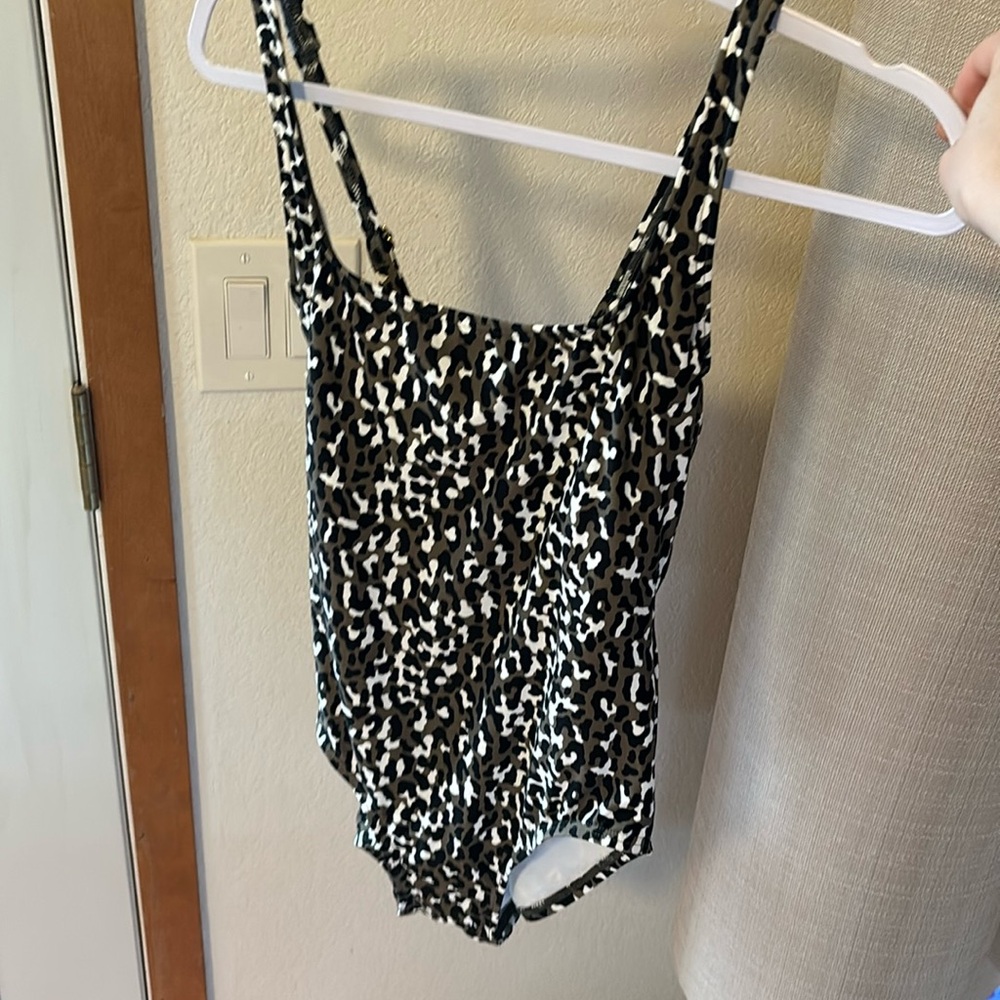 Leopard one piece swimsuit Michael lots